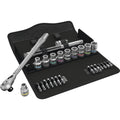 Wera 8100 sc 8 zyklop metal-ratelset omschakelbaar, 1 2 aandrijving gereedschapsset (28-delig)