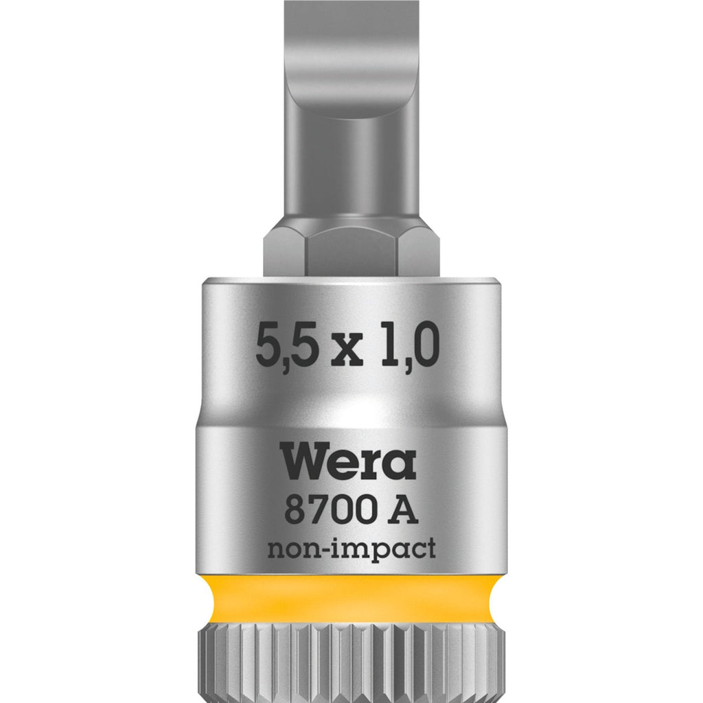Wera 8700 a fl zyklop bit dop-combinatie met 1 4 aandrijving , fl 1,0 x 5,5 x 28 mm - 1 stuk(s) - 05003321001