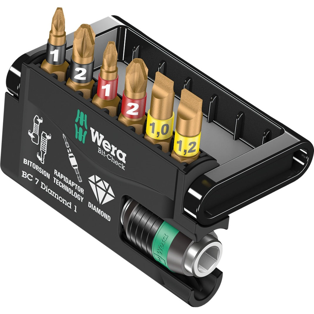Wera bit-check 7 diamond 1, 7 -delig - 1 stuk(s) - 05057416001