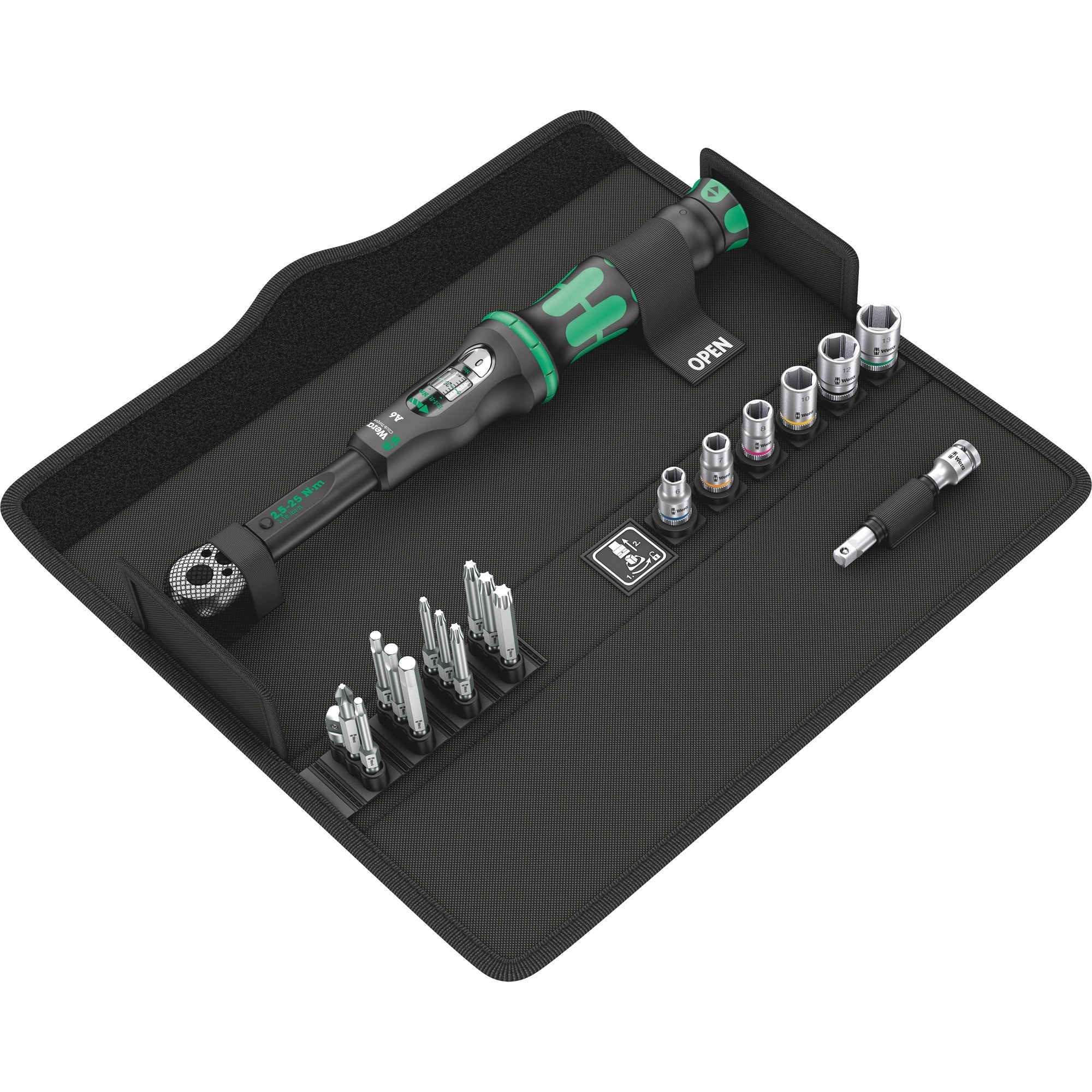 Wera click-torque a6 set 1 - torque wrench 1 4 (2.5-25nm)