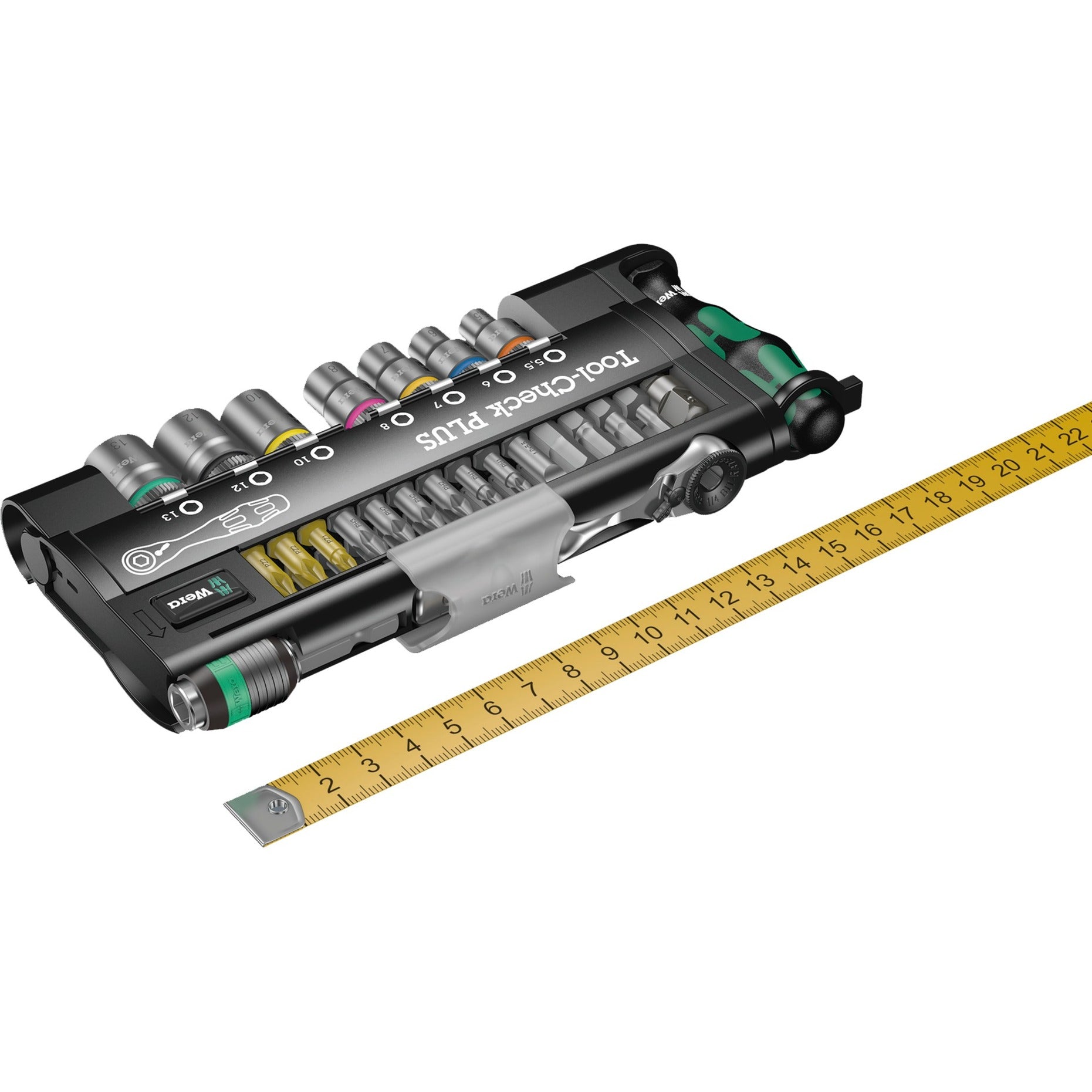 Wera bit- dopsleutelset | 39-delig | sleuf ph pzd t ratel 7 doppen | 1 stuk - 05056490001 - 05056490001