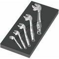 Wera zelfaanpassende steeksleutel 6004 joker set 1 gereedschapsset (zwart grijs, zelfinstellende steeksleutelset, in schuimrubberen inzet voor werkplaatswagen)