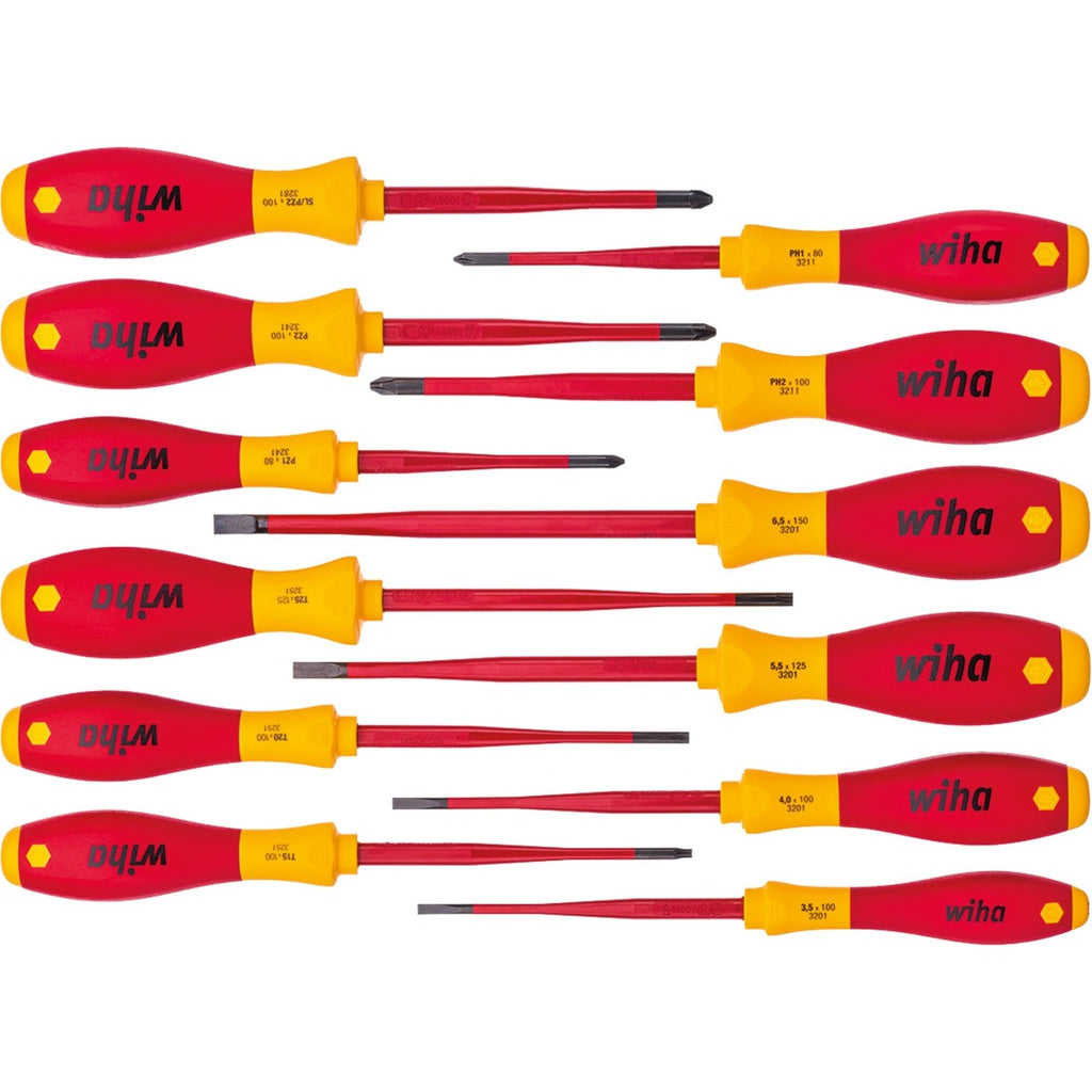 WIHA -Schraubendreher-Set Softfinish Electric Slimfix