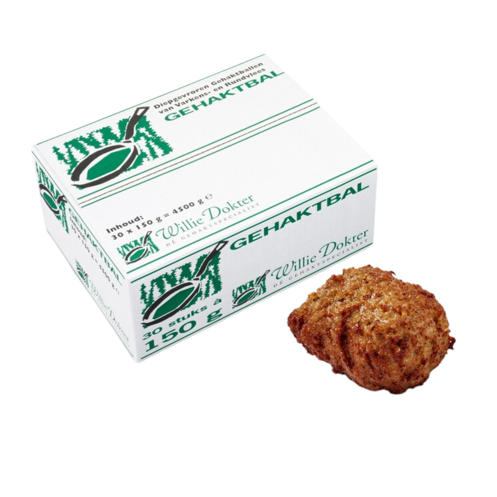 Willie dokter gehaktbal (30x150 gram)
