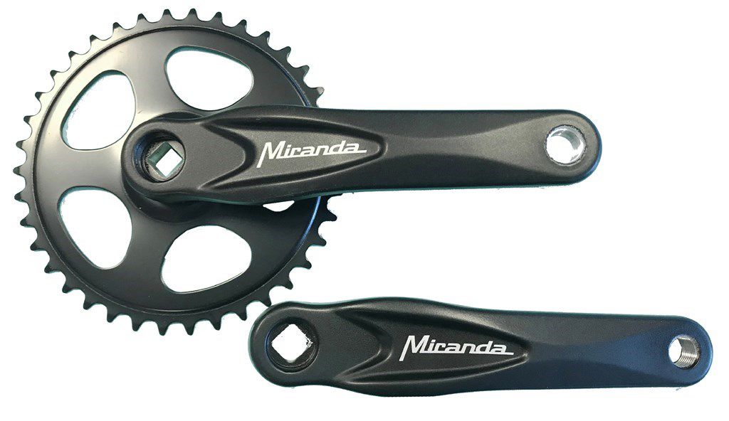 Miranda verv==crankstel 38t zwart