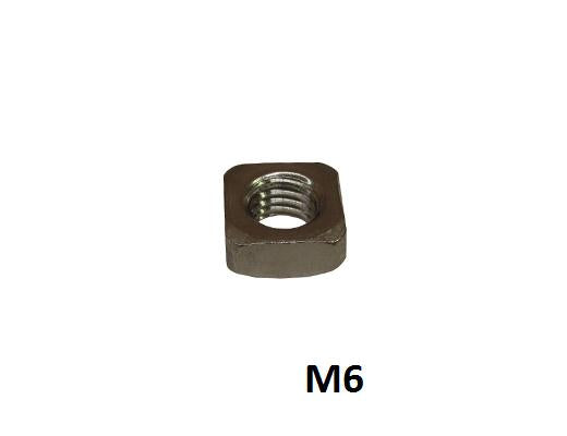 Bofix Mutter M6 Quadratmeter pro 100 verzinkt