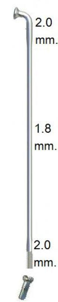Speichen 14-276rvs Rennen 14 15 db