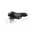 Selle Comfort Sattel Retro, mittel, schwarz. Vakuumverpackt mit Federung, ohne Riemen.