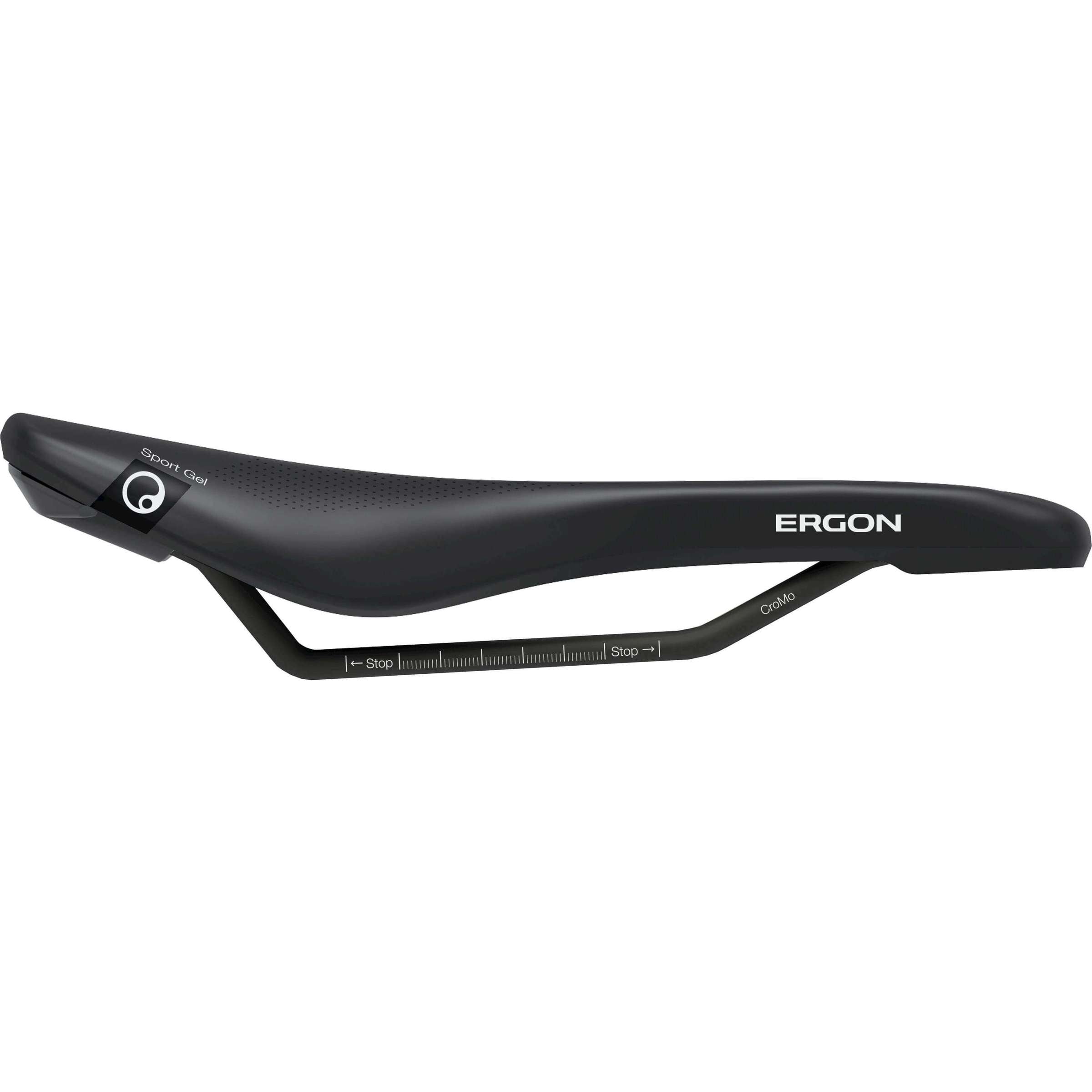 Ergon zadel SR Sport gel dames S M zwart