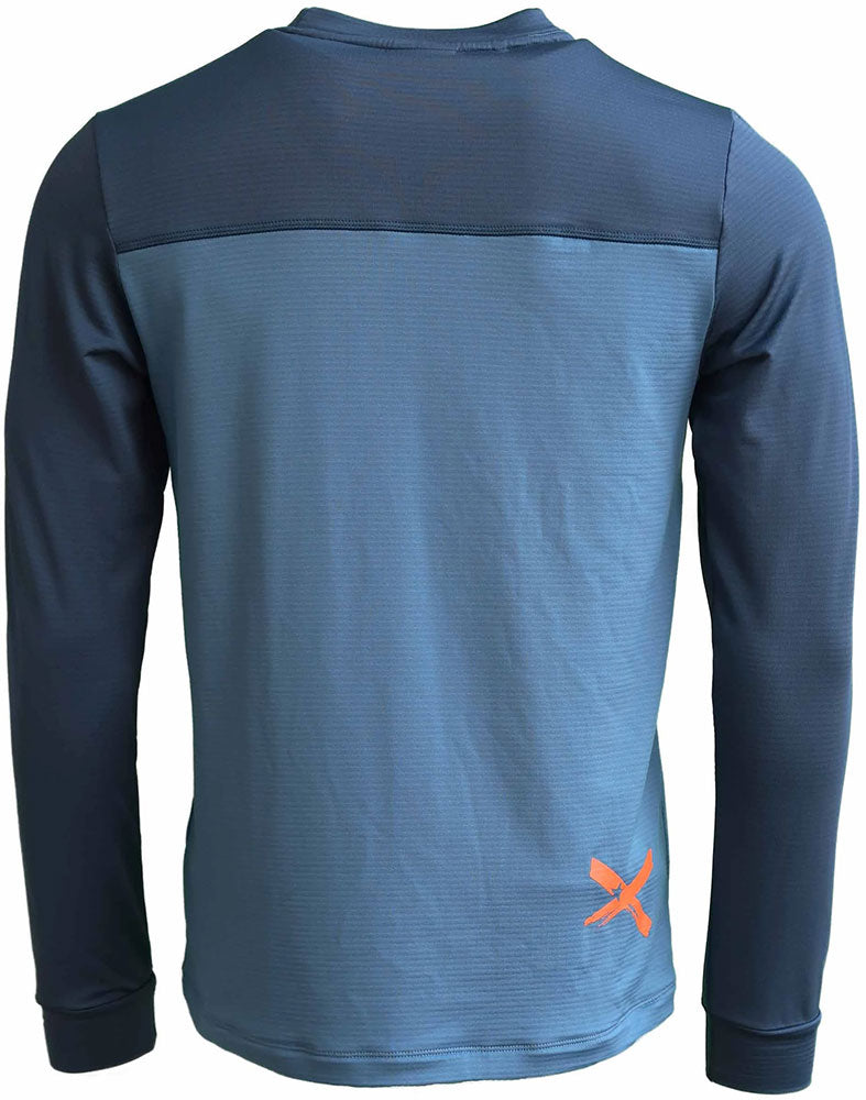 Zimtstern crewz - mtb long sleeve jersey blue steel | s
