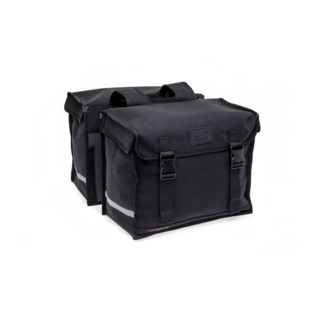 Neue Looxs Canvas-Camping-Doppeltasche – 66 Liter – 43 x 22 x 35 cm (2 Stück) – Schwarz