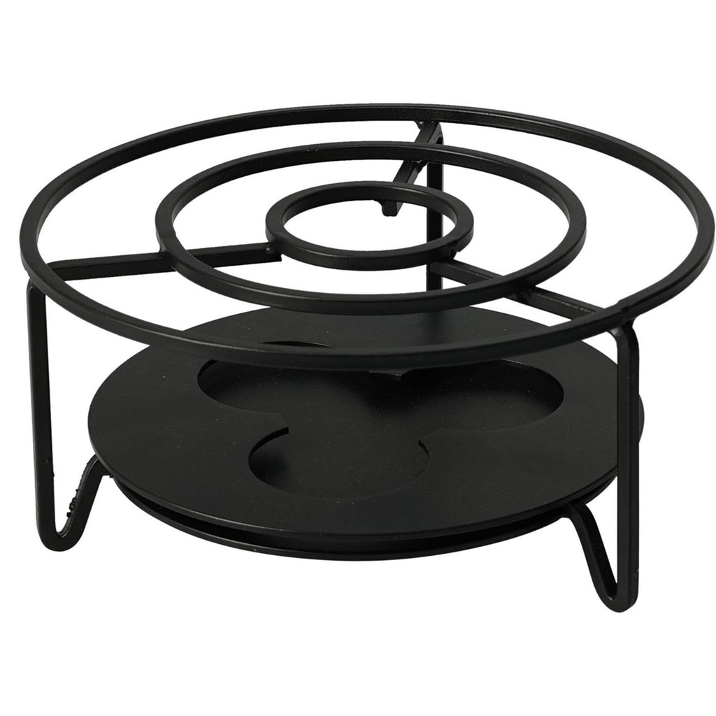 Excellent houseware rechaud rvs ø16xh8cm zwart