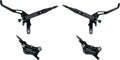 Trickstuff maxima black front+rear disc brake set