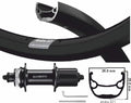 Hinterrad 622 kg, Shimano ZAC321 Felge schwarz, Edelstahlkassette 8-, 9- und 10-fach