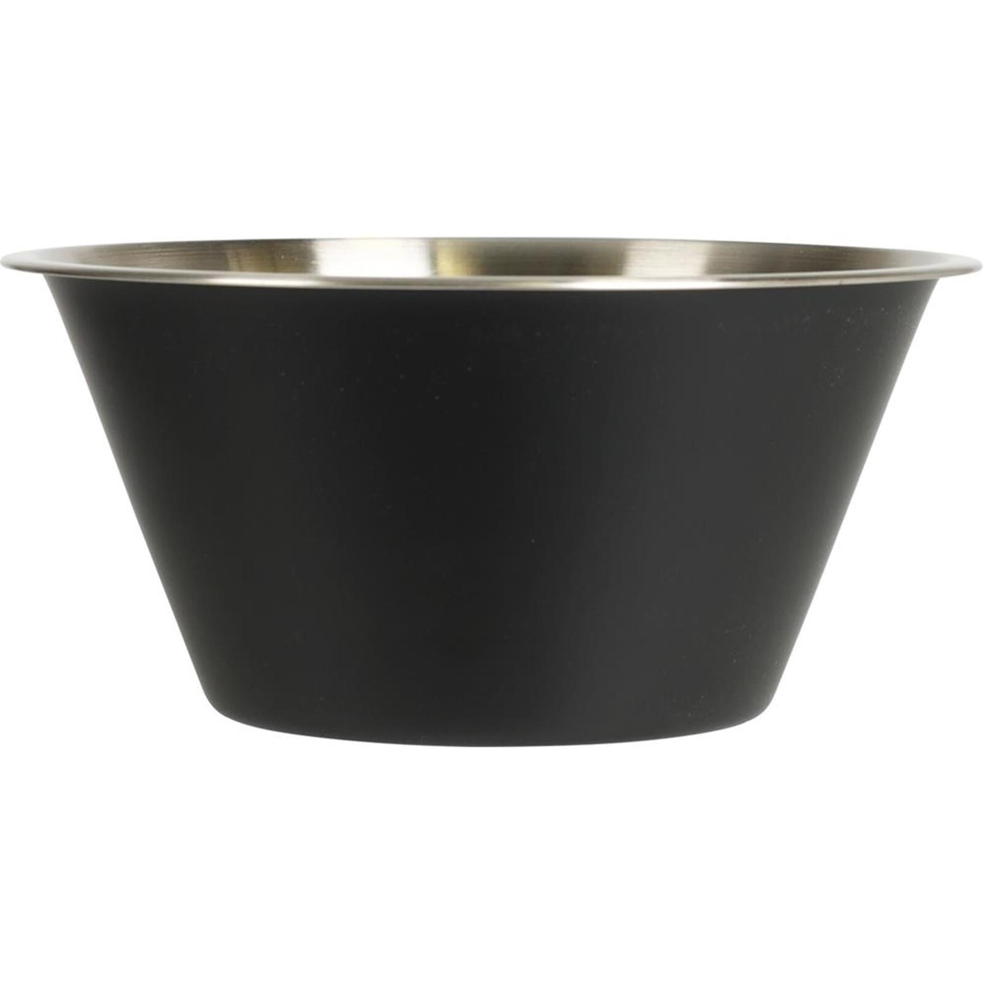 Excellent houseware schaal rvs 1950ml zwart