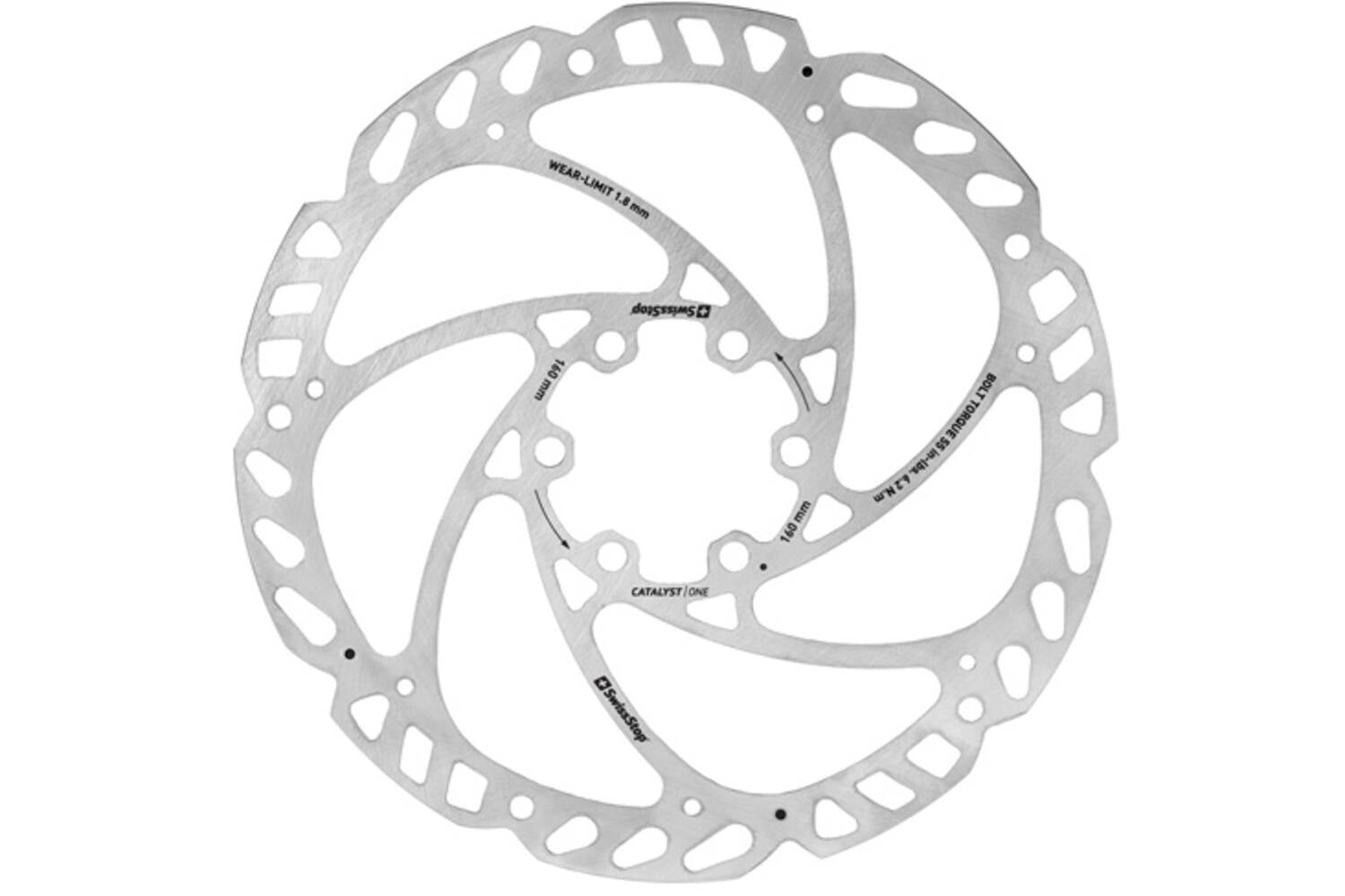 Swissstop remschijf 160 mm 6 bolt catalyst one disc rotor