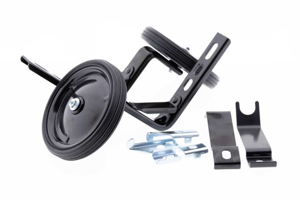 Buzaglo pexkids stabilo set 12-20 inch zwart luxe stalen wiel zijwielen