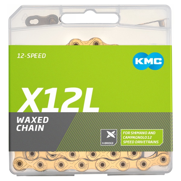 KMC Kette x12l 12v 126l gewachst tin-n gold