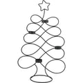 Home styling kerstboom theelichthouder 48cm