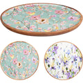 Home styling onderbord 25x25cm met bloemenprint