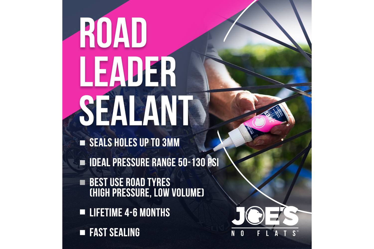 Joes joe's no flats - road leader sealant 120ml