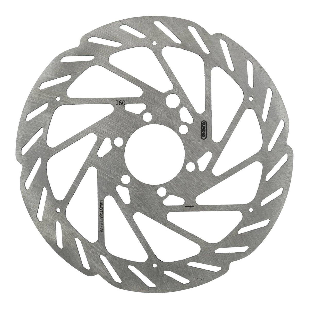 Elvedes Bremsscheibe Edelstahl 6-Loch 160 mm mit Sensormagnet