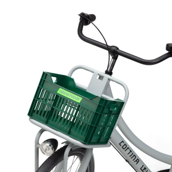 Recycelte Urban Proof Junior Fahrradkiste 15 Liter – Retrogrün