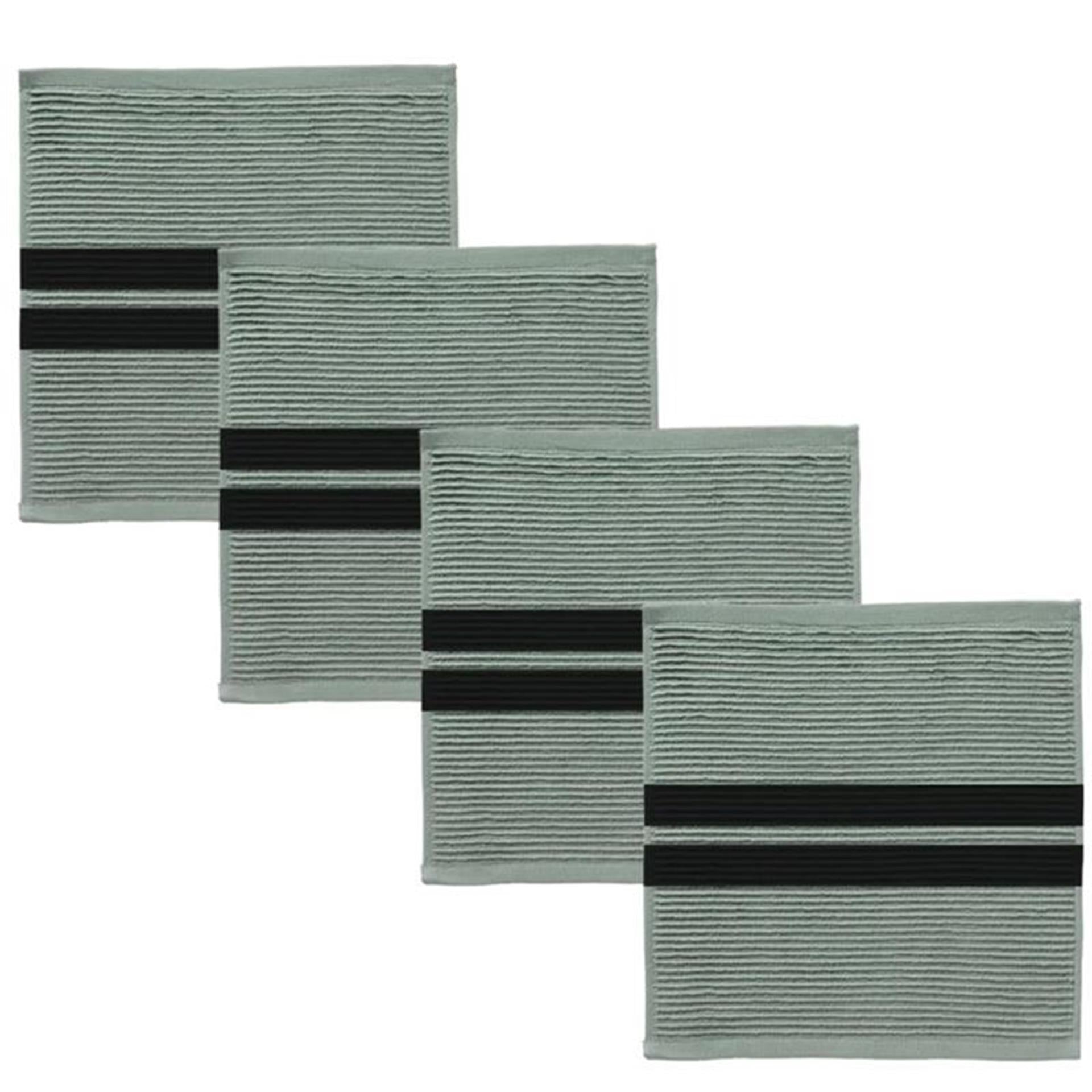 Ddddd vaatdoek baxter 30x30cm groen 4st