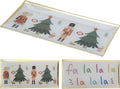 Home styling bordje kerst glas 10x21cm met tekst