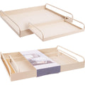 Home styling dienblad set van 2 metaal zandkleur