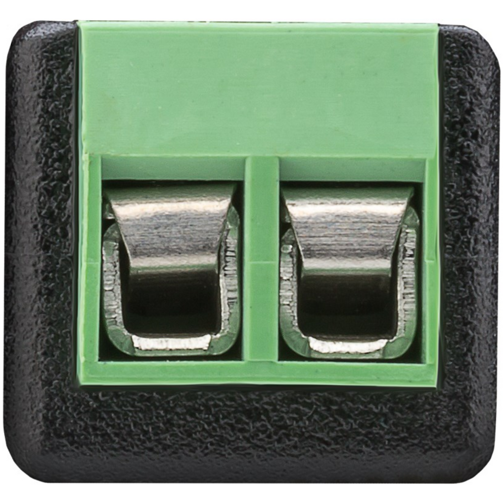 Aansluitblok 2-pin > rca stekker