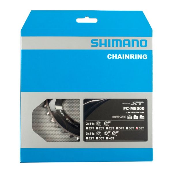 Kettenblatt 38T Shimano XT FC-M8000 2 x 11-fach