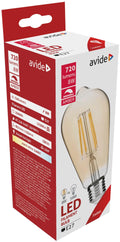 Avide led filament globe dimmable amber coating st57 8w e27 360â° warmwit 2400k (720 lumen) 8w-dacablfst57ww-8w-dac