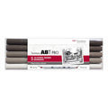 Tombow • abt pro marker set op alcohol basis warme grijze kleuren 5pcs