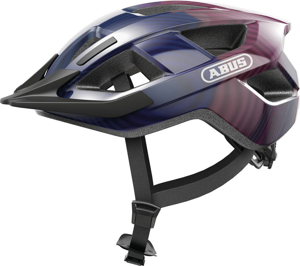 Abus Aduro 3.0 LED-Helm, lila Wellen, Größe L (58-62 cm)