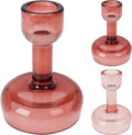 Home styling kandelaar glas 7x10cm omkeerbaar