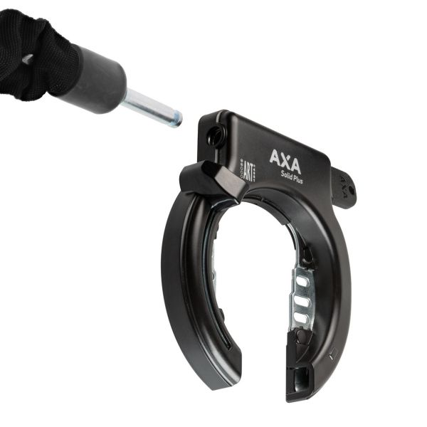 Axa ringslot solid plus zwart (kaart)