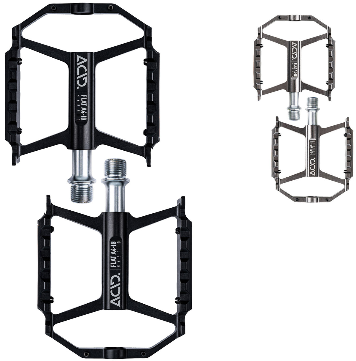Acid flat a4-ib hybrid platform pedals