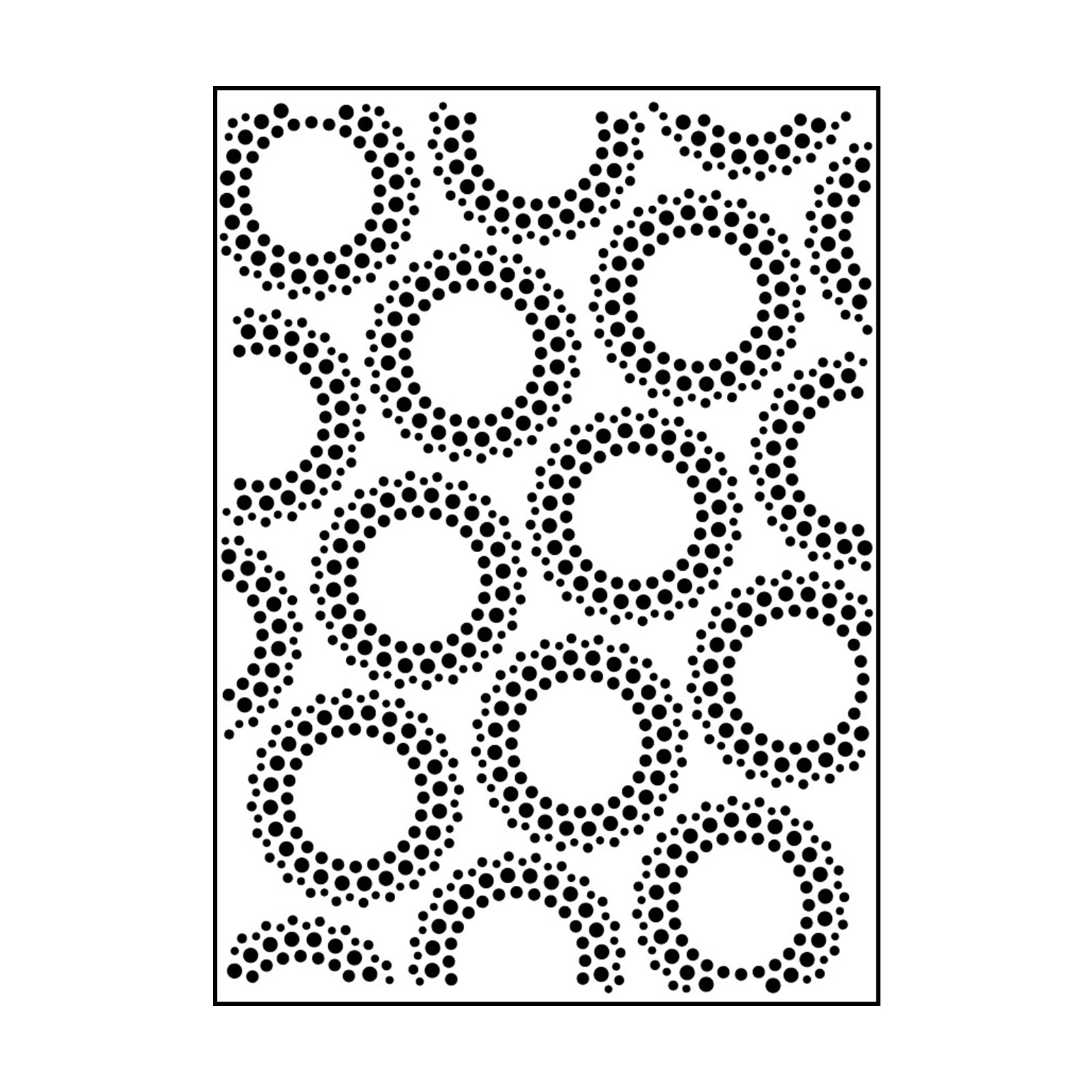 Carabelle studio • embossing sjabloon 10,8x14,6cm petites roues