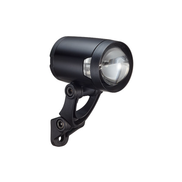 Herrmanns H-Black Pro Dynamo-Stirnlampe - Ein-/Ausschaltfunktion - mit Halterung - 200 Lumen