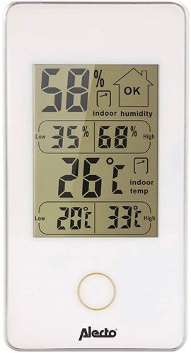 Alecto digitale binnenthermometer wit - ws-75