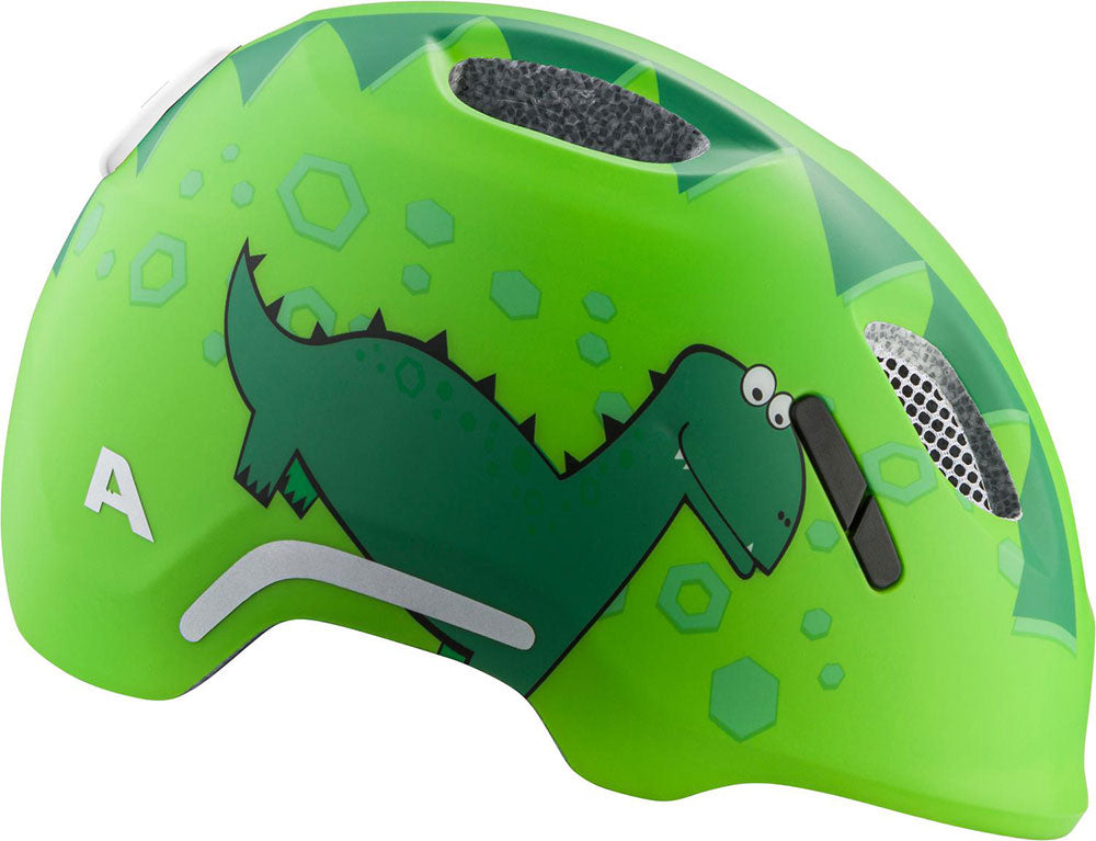 Olympic sportswear alpina sports kinderhelm ximo flash green dino 49-54 mat