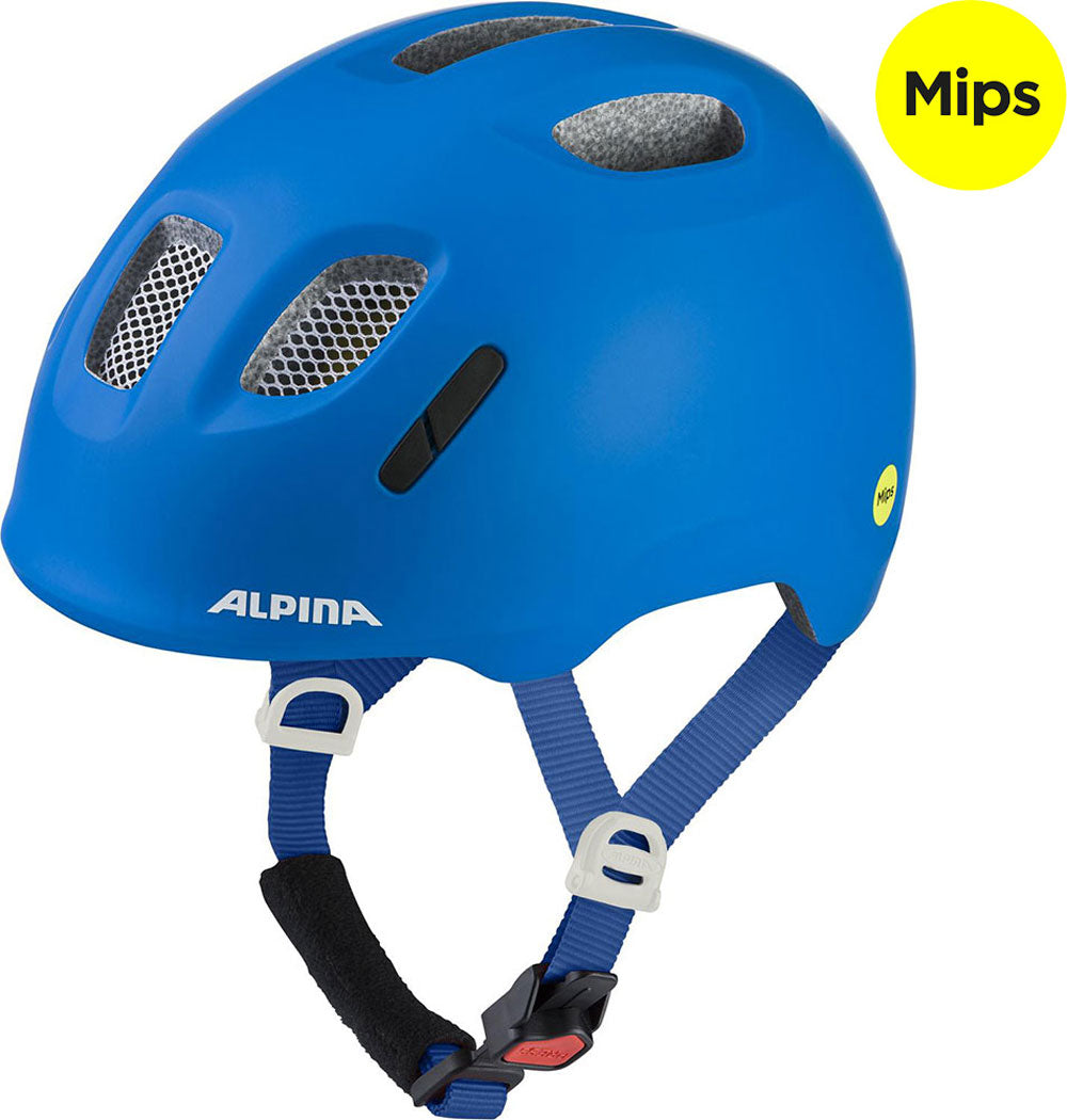 Olympic sportswear alpina sports kinderhelm ximo 2 mips 47-51 mat blauw
