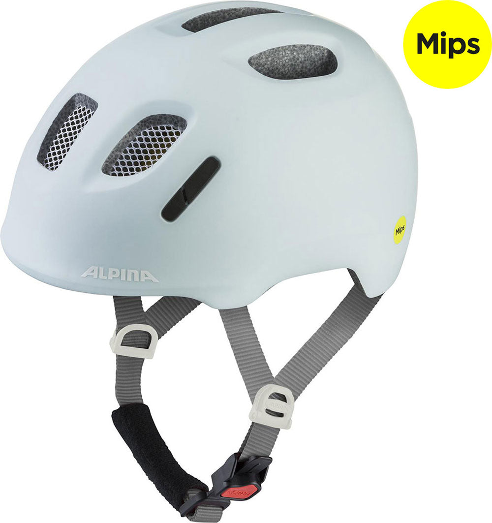 Olympic sportswear alpina sports kinderhelm ximo 2 mips 47-51 mat pastel blauw