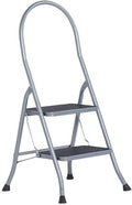 Altrex cromato huishoudtrap 2-treeds met hoge beugel silver - 500950