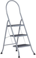 Altrex cromato huishoudtrap 3-treeds met hoge beugel silver - 500951