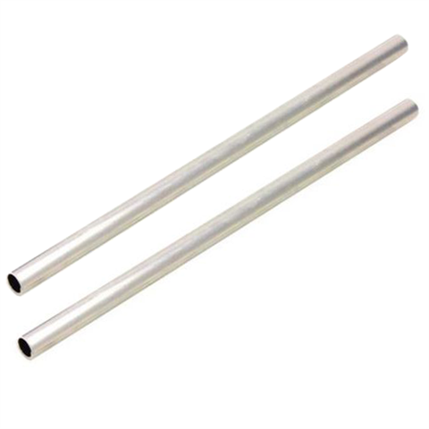 Aluminiumrohr, 2 Stück, für Hintergrundrollen, 100 cm x 5 cm x 2,5 mm