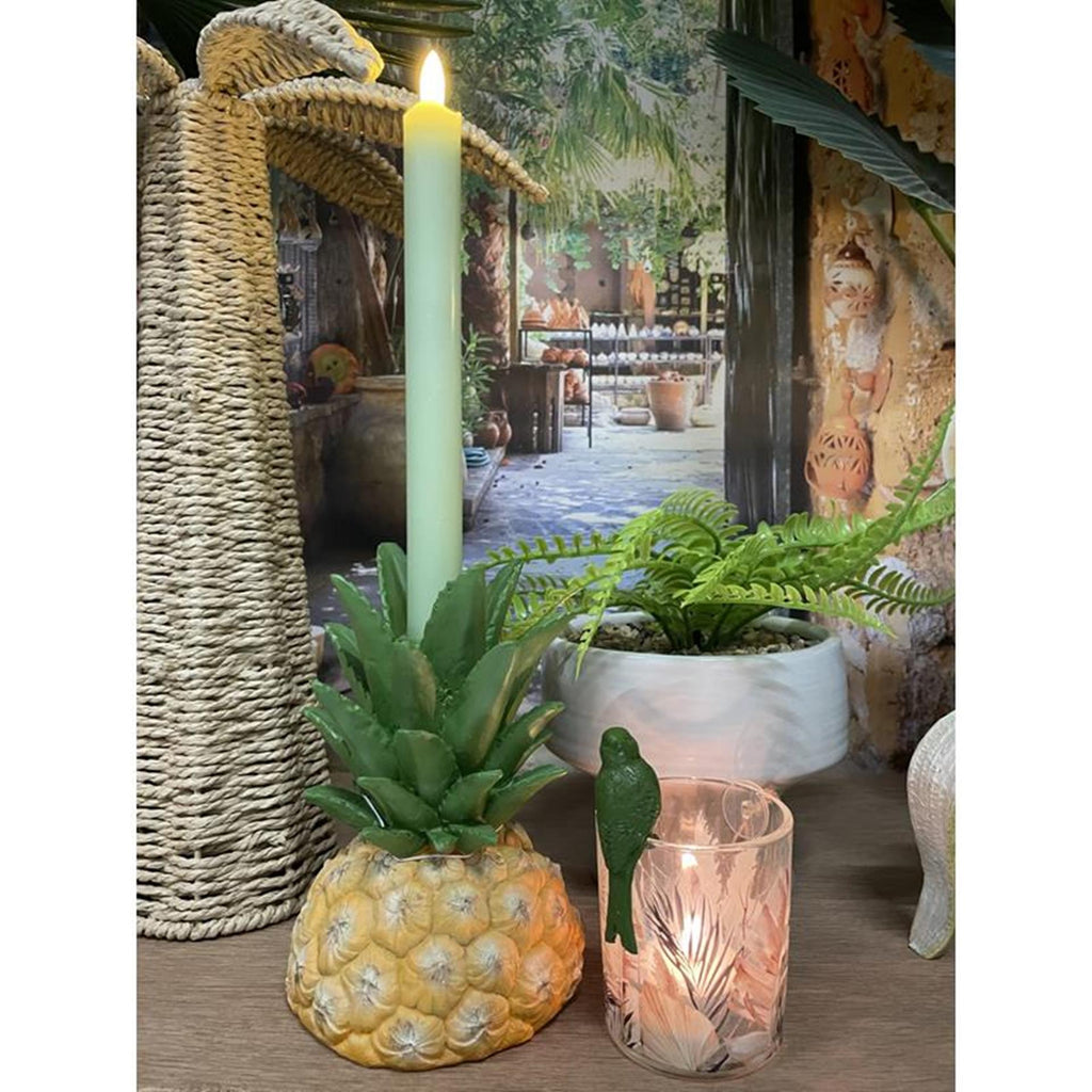 Cosydecor kandelaar ananas polystone 12x12x18cm