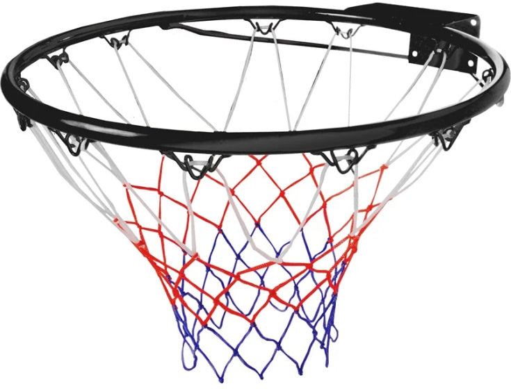 Angel Sports Basketballkorb mit Netz 46 cm schwarz