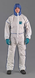 Ansell veiligheidsoverall | maat xl | wit blauw | psa-categorie iii | 1 stuk - wn18b-00195-05 wn18b-00195-05